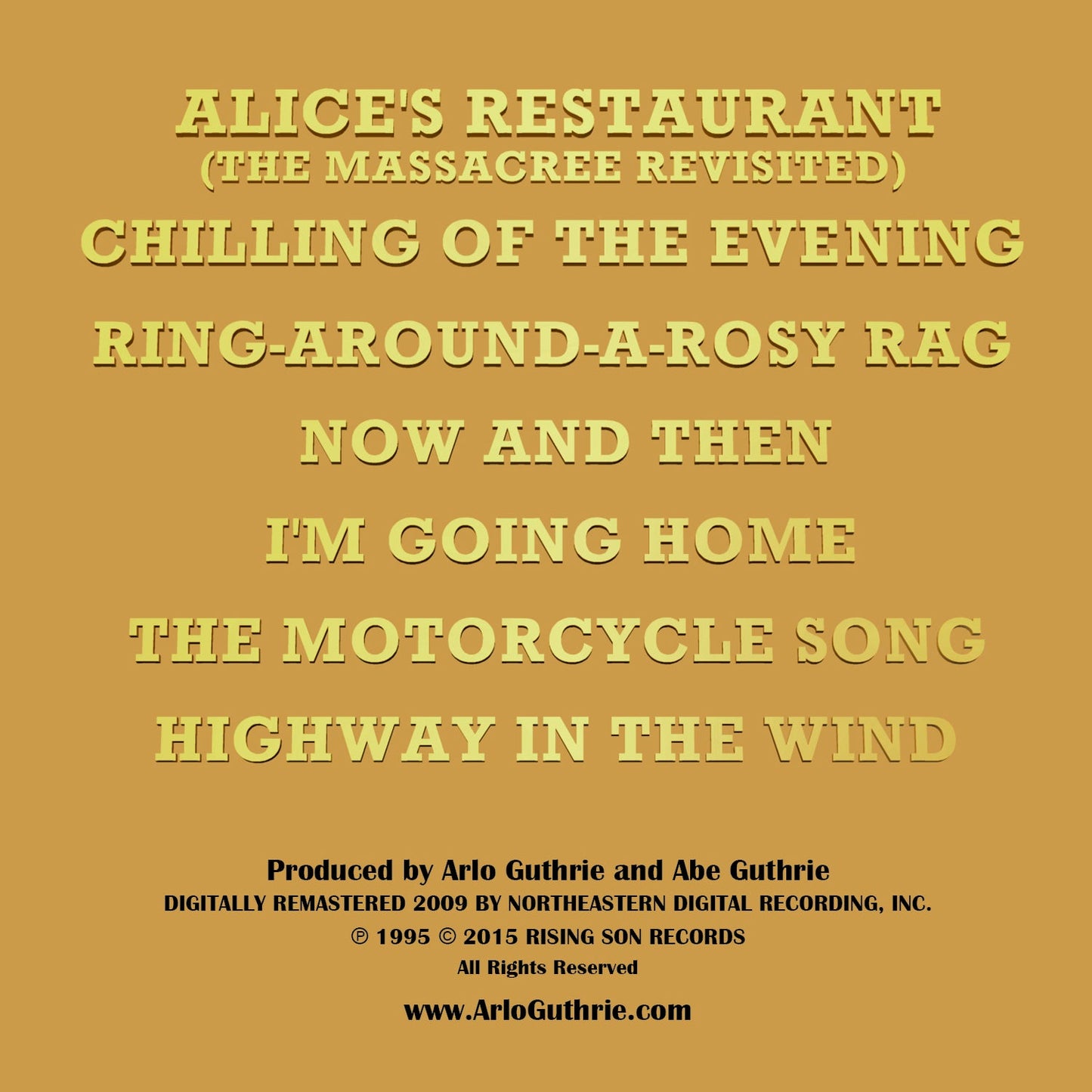 Alice's Restaurant: The Massacree Revisted (1996) CD