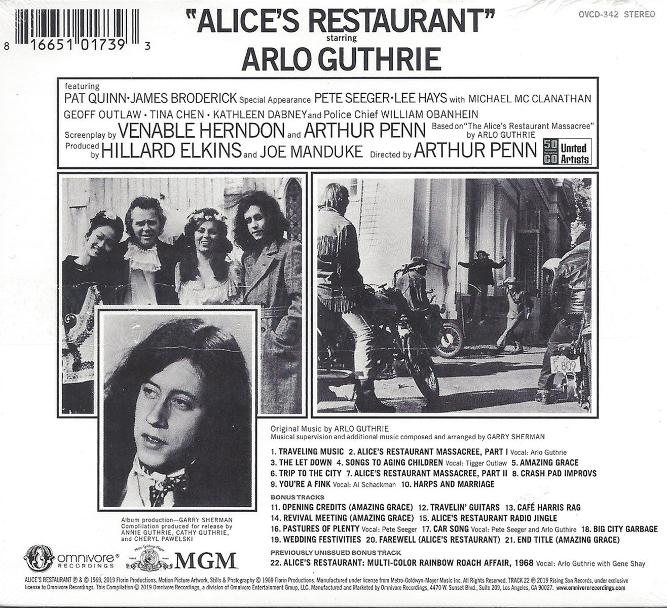 Alice's Restaurant: Original MGM Motion Picture Soundtrack (50th Anniversary Edition) - CD